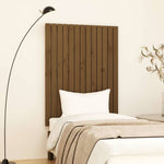 Mézbarna tömör fenyőfa fali fejtámla 82,5 x 3 x 110 cm