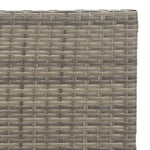 3 részes szürke összecsukható polyrattan bisztrószett 9