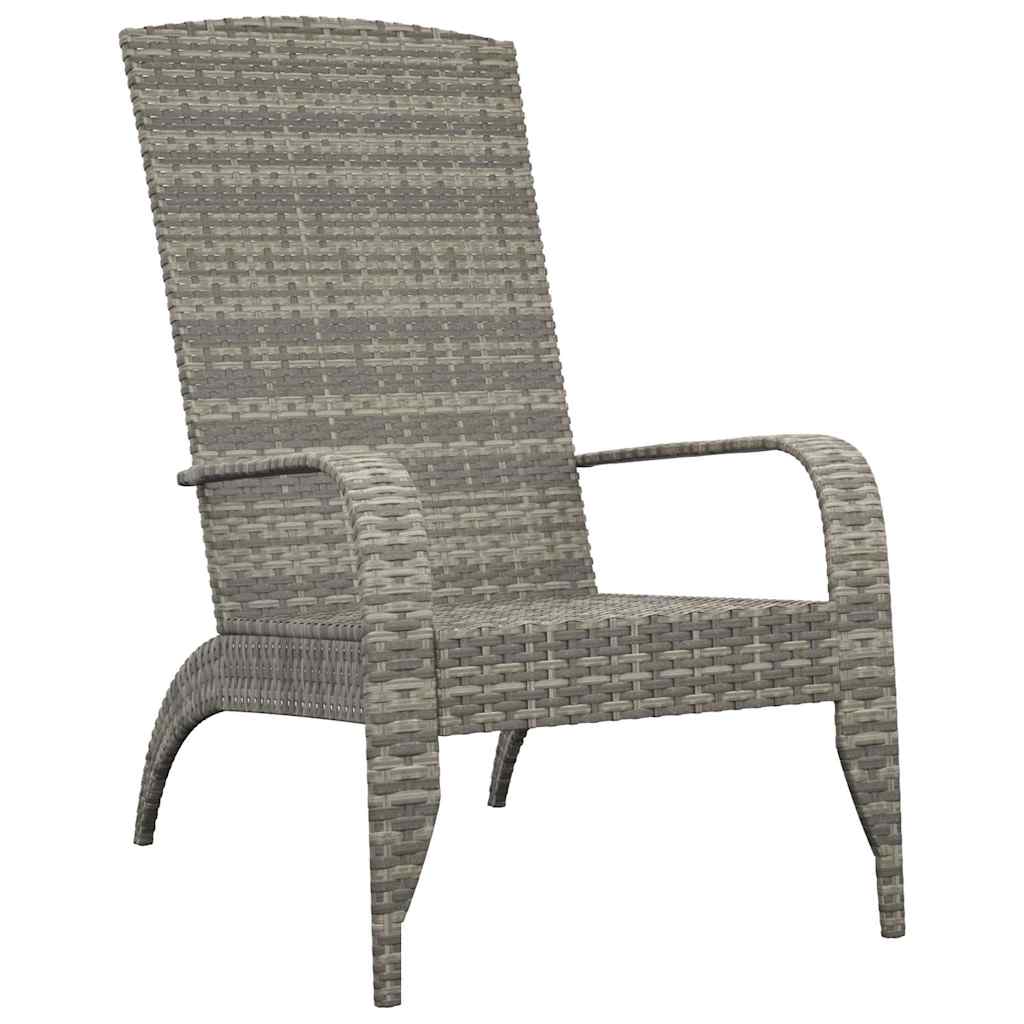 Szürke polyrattan Adirondack kerti szék 2