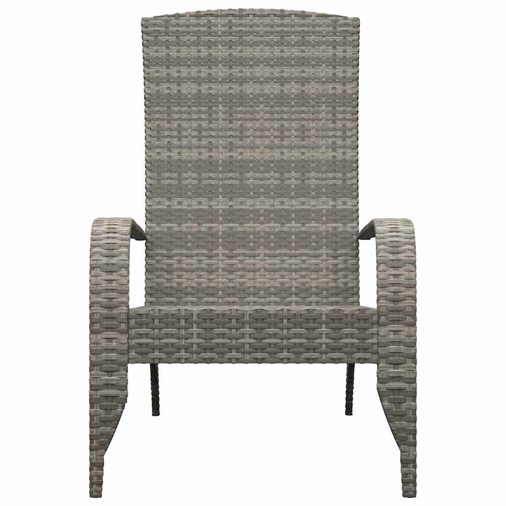 Szürke polyrattan Adirondack kerti szék 3