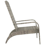 Szürke polyrattan Adirondack kerti szék 4