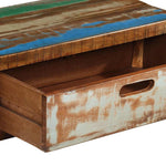 Tömör újrahasznosított fa TV-állvány (118-200) x 30 x 40 cm 11