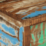 Tömör újrahasznosított fa TV-állvány (118-200) x 30 x 40 cm 10