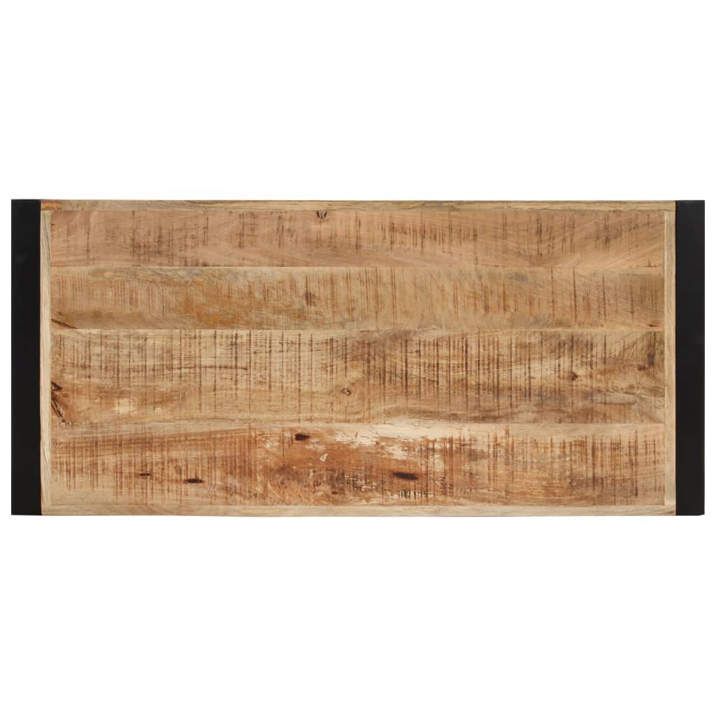 Tömör mangófa dohányzóasztal 120 x 55 x 40 cm 3