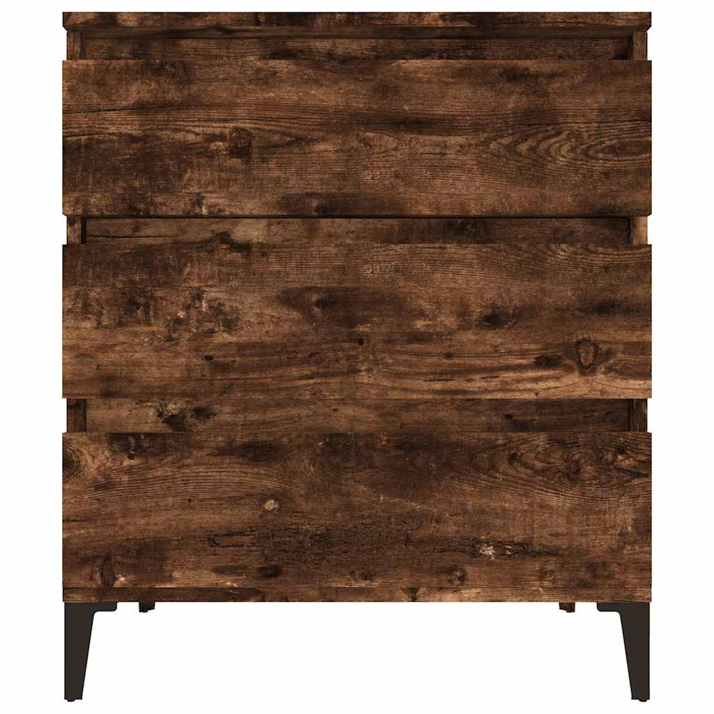 Füstös tölgy színű szerelt fa tálalószekrény 60 x 35 x 70 cm 5