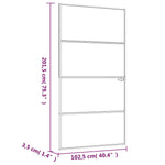 Fekete edzett üveg és alumínium vékony beltéri ajtó 102x201,5cm 8