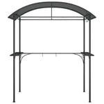 Antracit acél grillező pavilon oldalsó polcokkal 220x115x230 cm 3