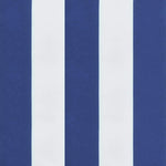 Kék és fehér csíkos szövet raklappárna 80x80x12 cm 9