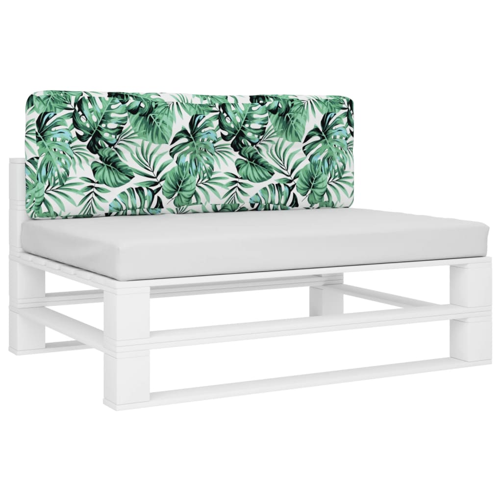 Levélmintás szövet raklappárna 120 x 40 x 12 cm 3