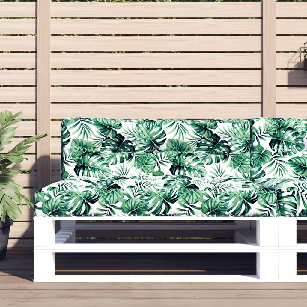 Levélmintás szövet raklappárna 120 x 40 x 12 cm