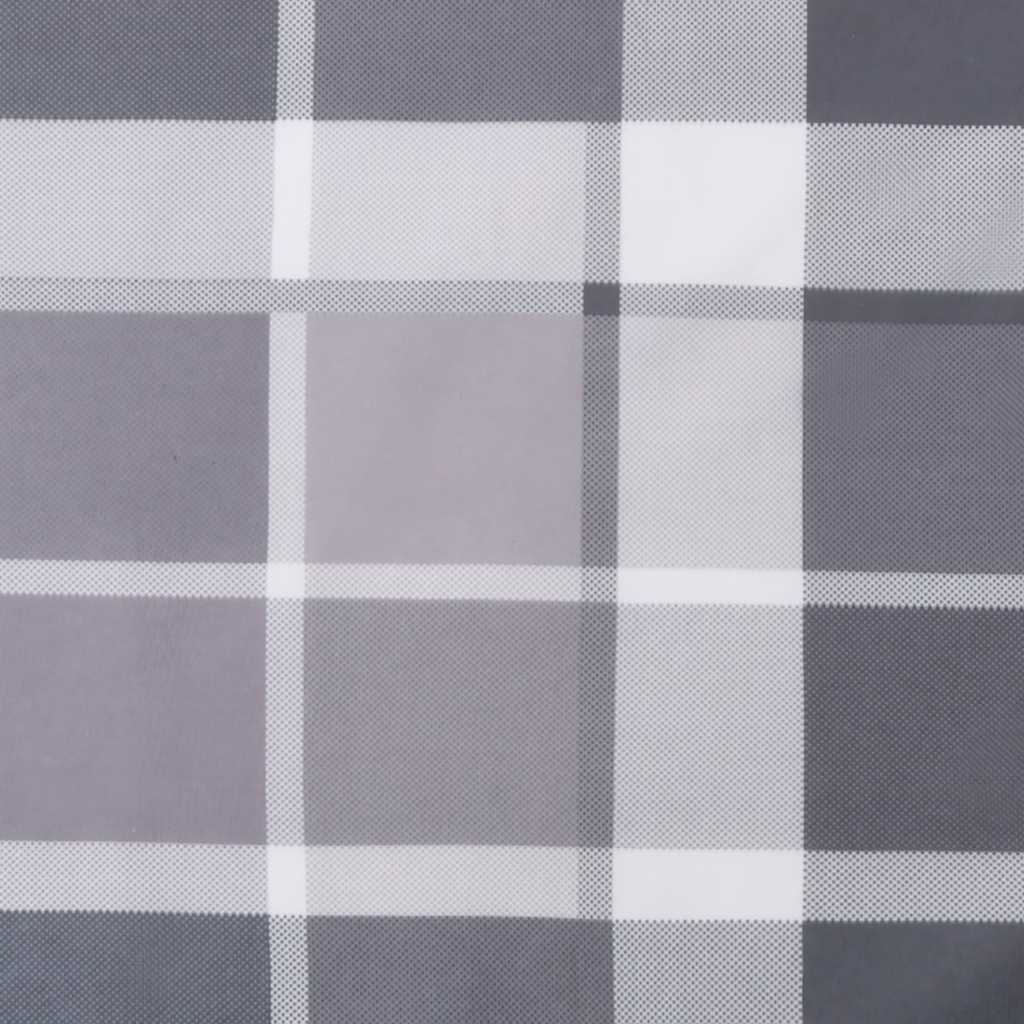 Szürke kockás szövet raklappárna 120 x 40 x 12 cm 9