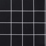 Fekete kockás oxford szövet kerti padpárna 100 x 50 x 7 cm 6