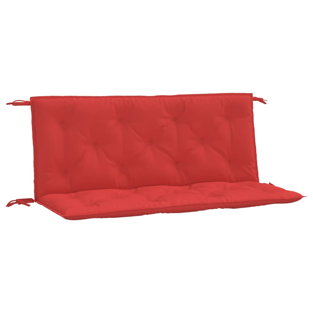 2 db piros oxford szövet kerti padpárna 120 x 50 x 7 cm 2