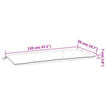 2 db piros oxford szövet kerti padpárna 120 x 50 x 7 cm 8