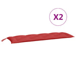 2 db piros oxford szövet kerti padpárna 150 x 50 x 7 cm 5