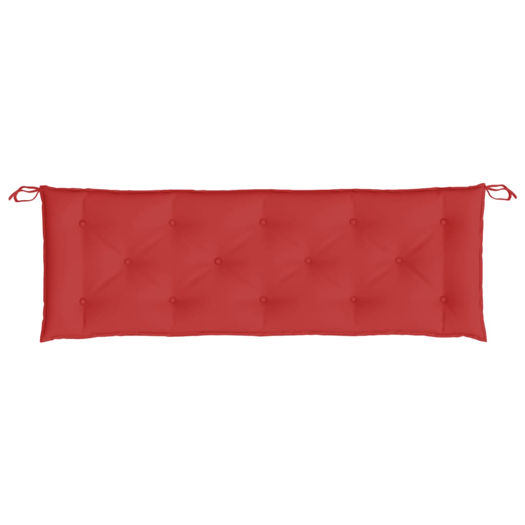 2 db piros oxford szövet kerti padpárna 150 x 50 x 7 cm 6