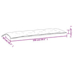 2 db piros oxford szövet kerti padpárna 150 x 50 x 7 cm 9