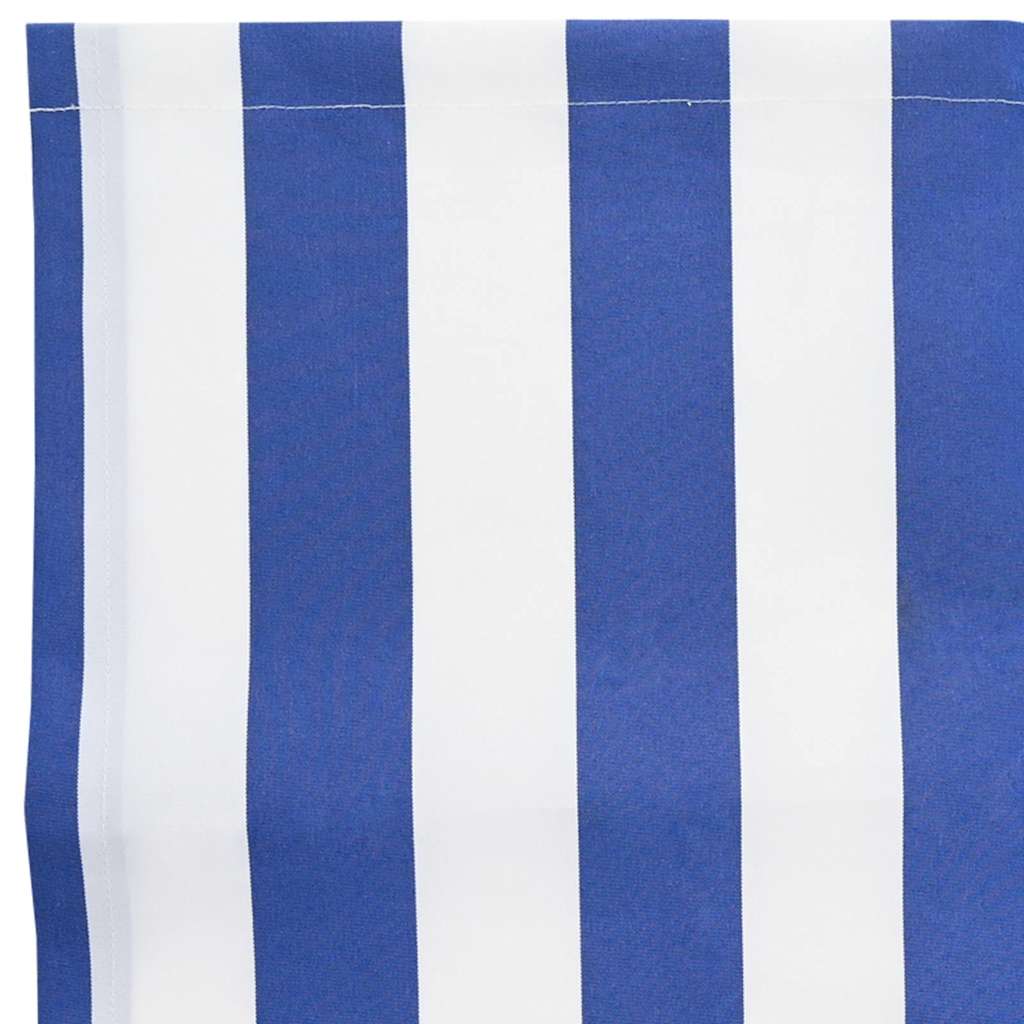Behúzható napellenző Kék és Fehér 350 x 250 cm Szövet és Fém 11