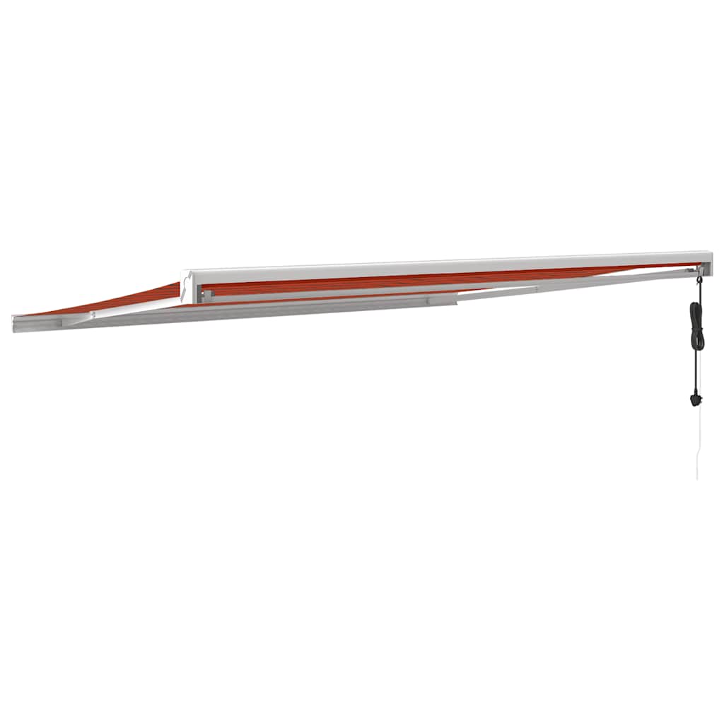 Behúzható napellenző Narancs és Barna 400 × 300 cm 4