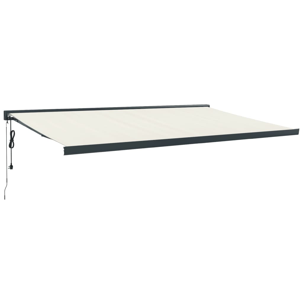 Behúzható napellenző Krém színű antracit kerettel 500 × 300 cm 2