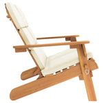 Tömör akácfa Adirondack kerti pad párnával 4