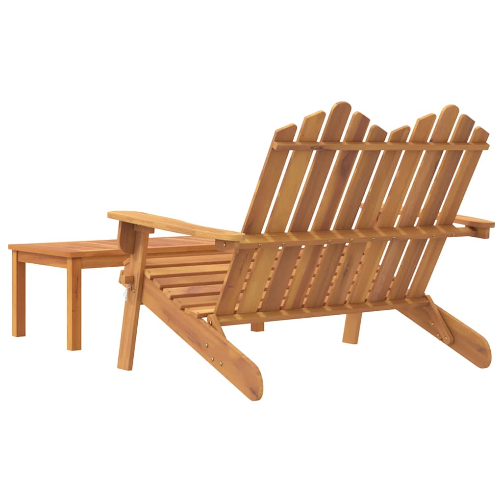 2 részes tömör akácfa kerti Adirondack ülőgarnitúra 5