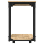 Sonoma tölgy szerelt fa kisasztal kerekekkel 50 x 35 x 55,5 cm 6