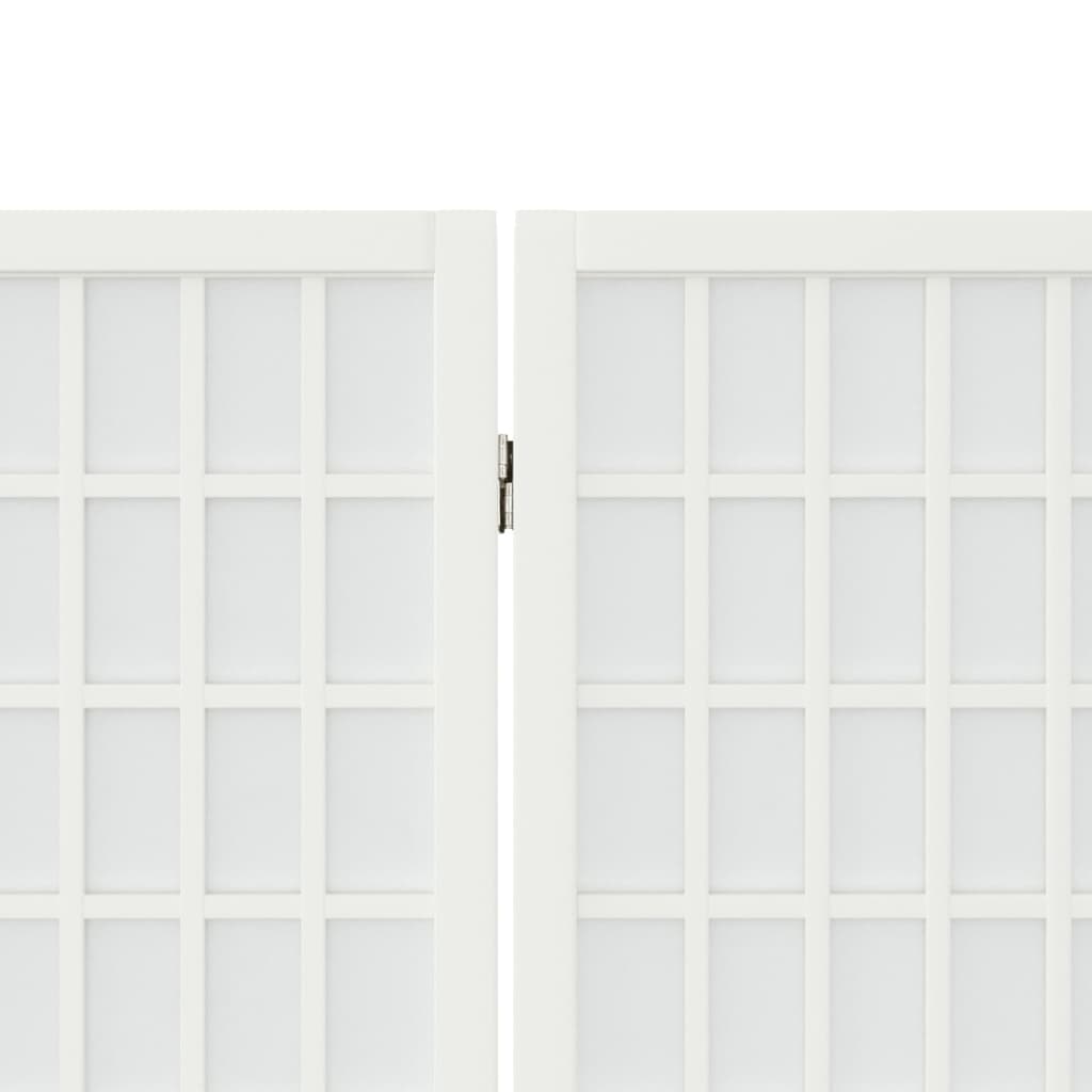 5 paneles fehér japán stílusú összecsukható paraván 200x170 cm 5