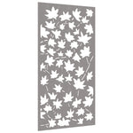 Juharlevél mintás corten acél kerti faldísz 105 x 55 cm 3