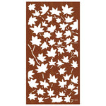 Juharlevél mintás corten acél kerti faldísz 105 x 55 cm 5