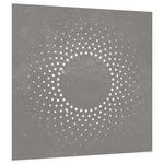 Napmintás corten acél kerti faldísz 55 x 55 cm 3