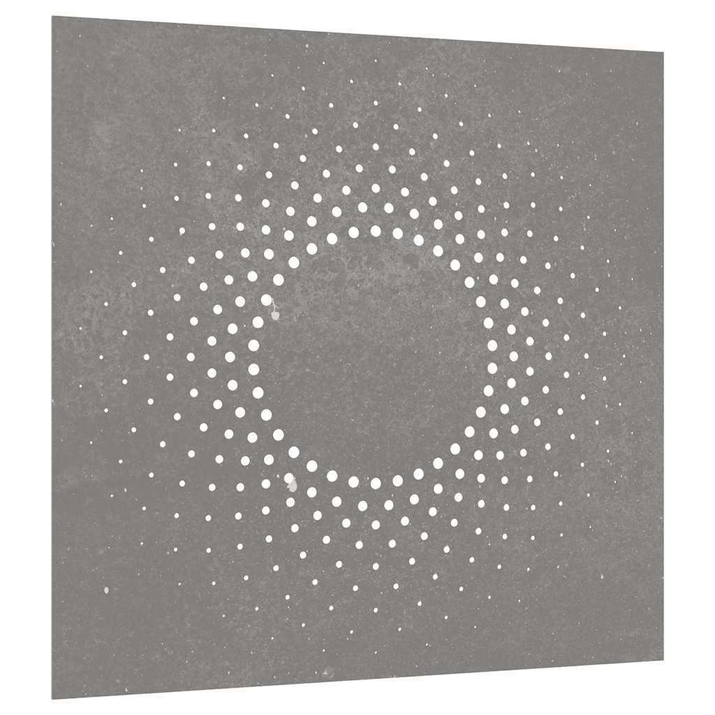 Napmintás corten acél kerti faldísz 55 x 55 cm 3