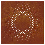 Napmintás corten acél kerti faldísz 55 x 55 cm 4