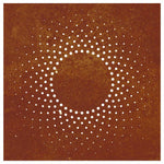 Napmintás corten acél kerti faldísz 55 x 55 cm 5