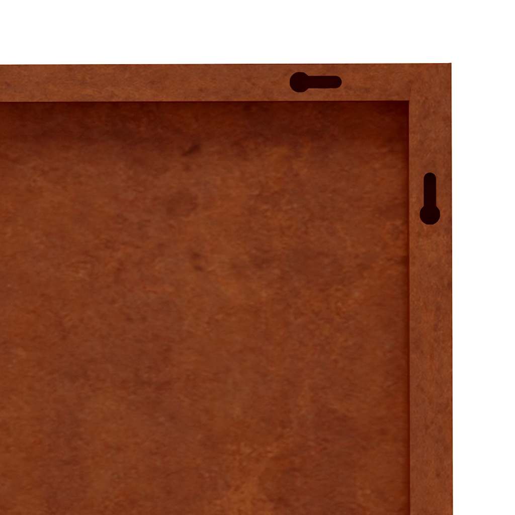 Napmintás corten acél kerti faldísz 55 x 55 cm 7