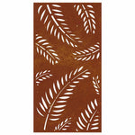 Levélmintás corten acél kerti faldísz 105 x 55 cm 4