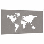 Világtérkép mintás corten acél kerti faldísz 105 x 55 cm 3