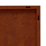 Buddha fej mintás corten acél kerti faldísz 55 x 55 cm 7