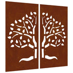 2 db famintás corten acél kerti faldísz 105 x 55 cm 2