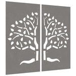 2 db famintás corten acél kerti faldísz 105 x 55 cm 3