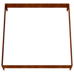 Corten acél kerti magaságyás 100x100x26 cm 5