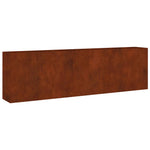 Corten acél kerti magaságyás 280x40x80 cm 2
