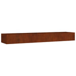 Corten acél kerti magaságyás 360x80x40 cm 2
