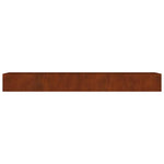 Corten acél kerti magaságyás 360x80x40 cm 4