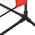 Fekete és piros poliészter teniszháló 300x100x87 cm 5