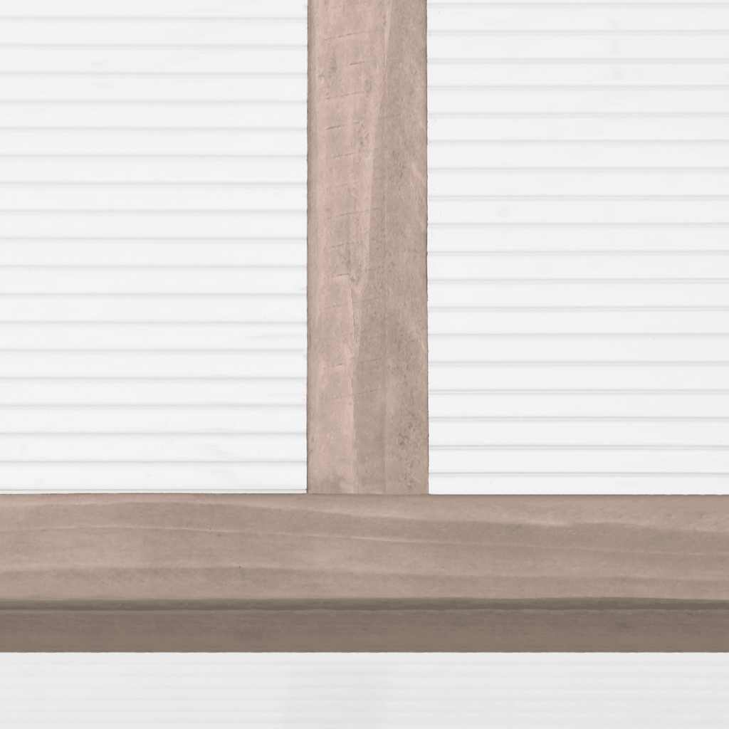 Szürke fenyőfa melegház 110 x 56 x 39 cm 6