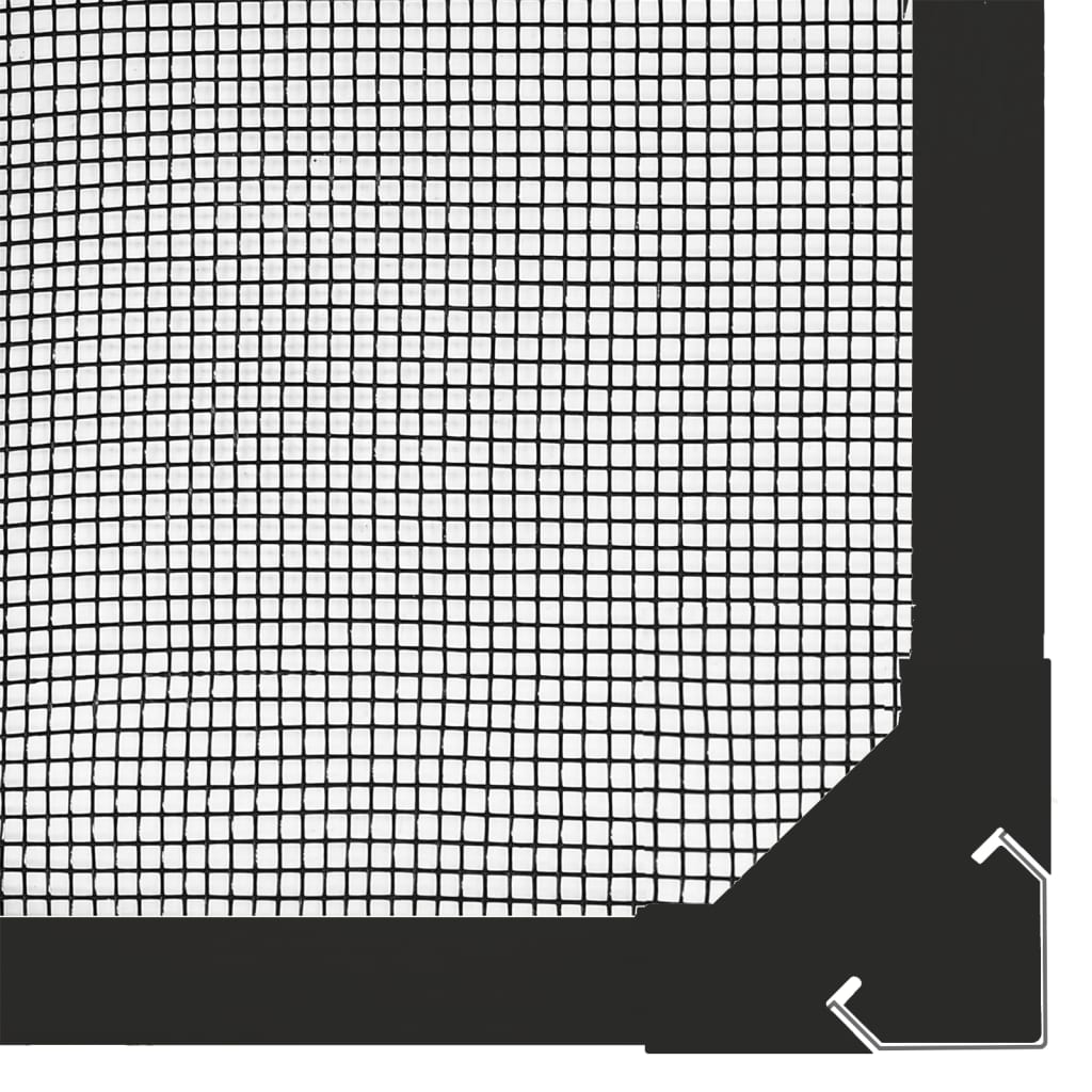 Antracitszürke mágneses ablakszúnyogháló 80 x 140 cm 5