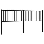 Fekete fém csere fejtámla 180 cm 2