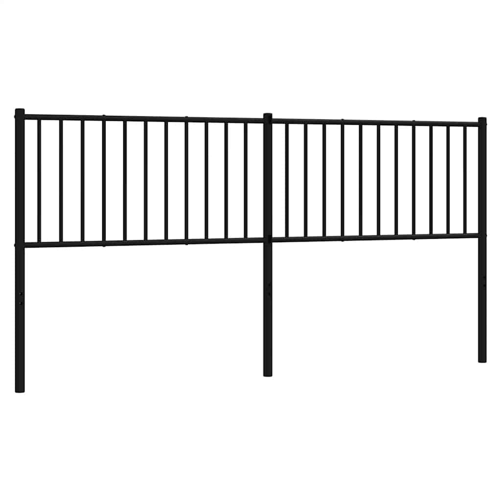 Fekete fém csere fejtámla 180 cm 2
