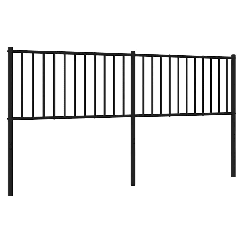 Fekete fém csere fejtámla 180 cm 5